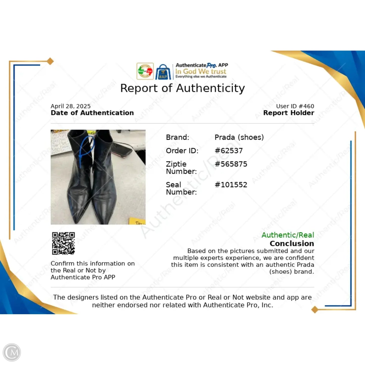 Boots Luxury Designer By Prada In Black, Size: 6.5