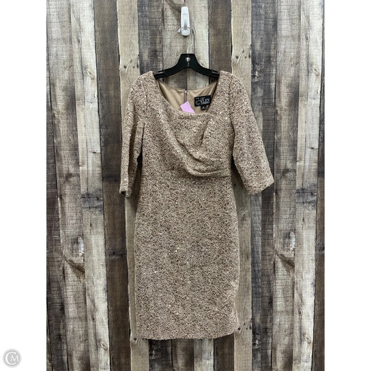 Dress Party Midi By Alex In Tan, Size: Mp