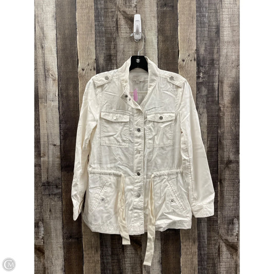 Jacket Utility By Loft In Cream, Size: Sp