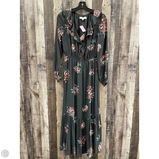 Dress Casual Midi By Loft In Grey, Size: S