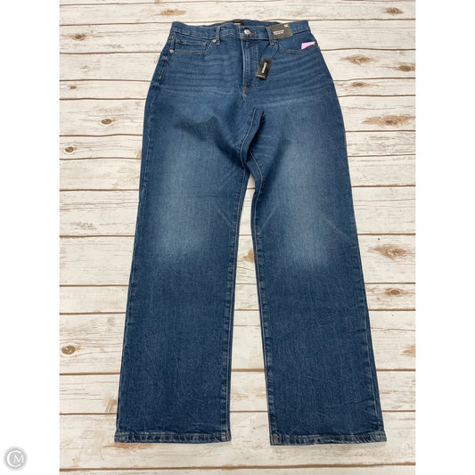Jeans Straight By Express In Blue Denim, Size: 10
