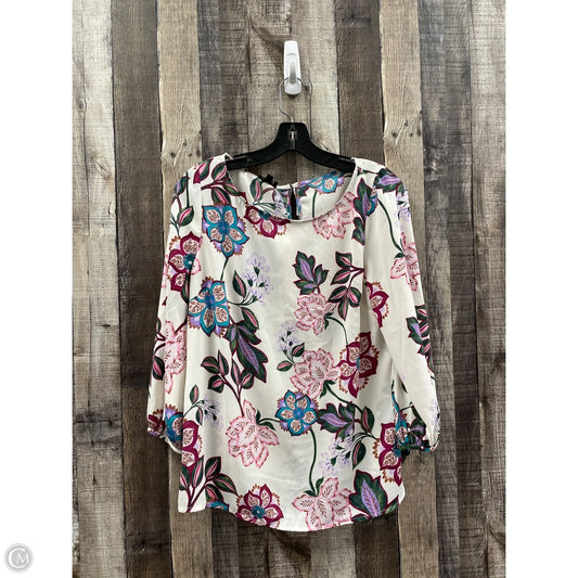 Top Long Sleeve By Talbots In Multi-colored, Size: M