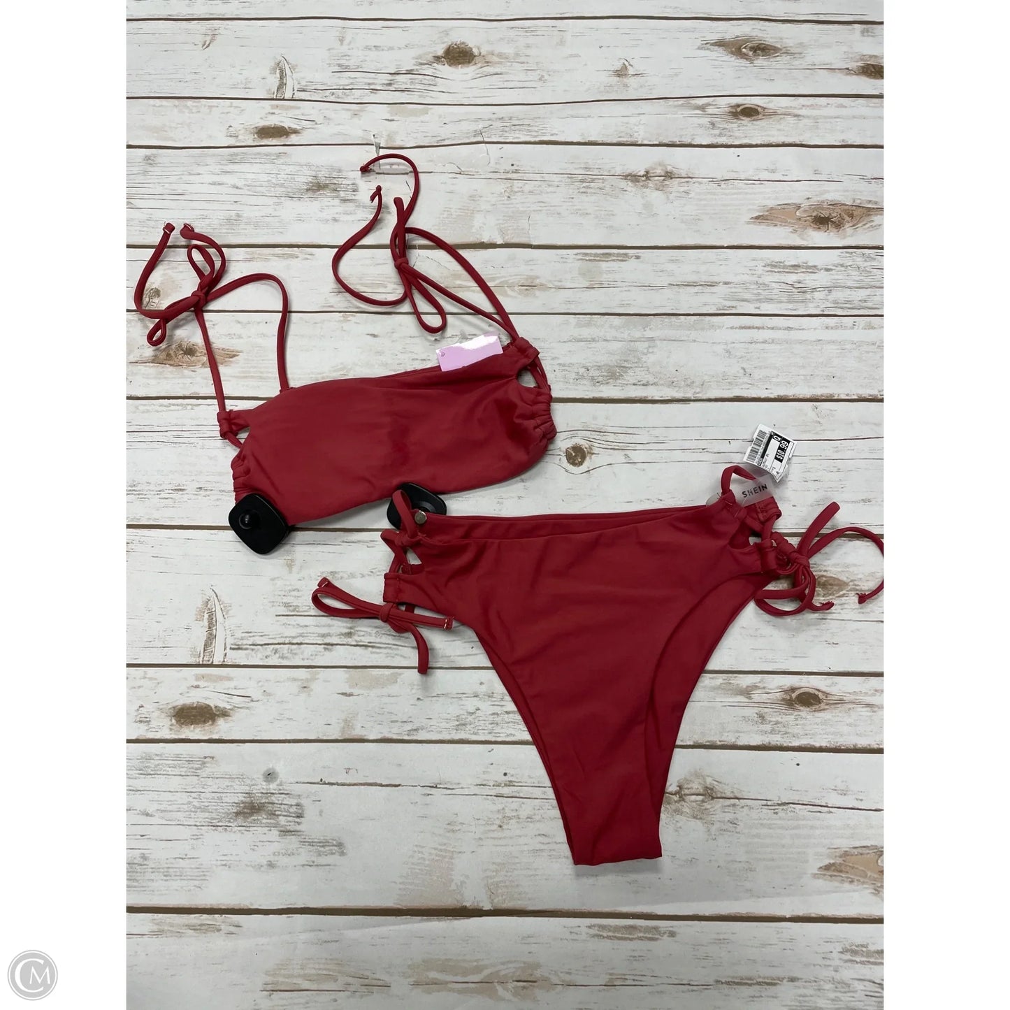 Swimsuit 2pc By Shein In Red, Size: S