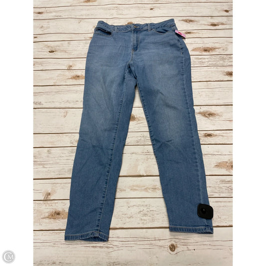Jeans Skinny By No Boundaries In Blue Denim, Size: 12