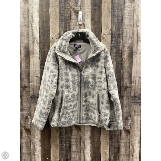 Jacket Fleece By Patagonia In Grey, Size: L