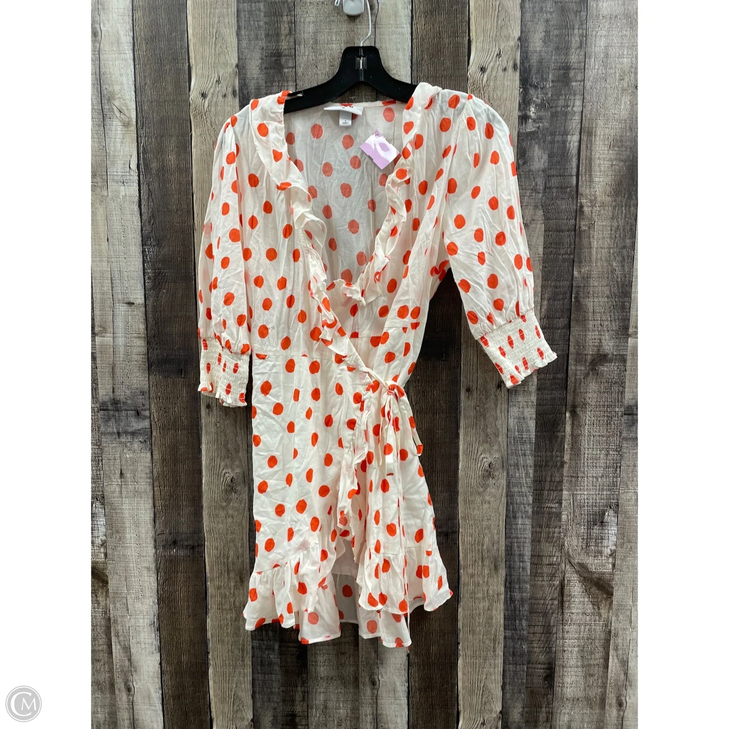 Dress Casual Short By Rixo In Polkadot Pattern, Size: S