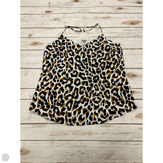 Top Sleeveless By J. Crew In Animal Print, Size: S
