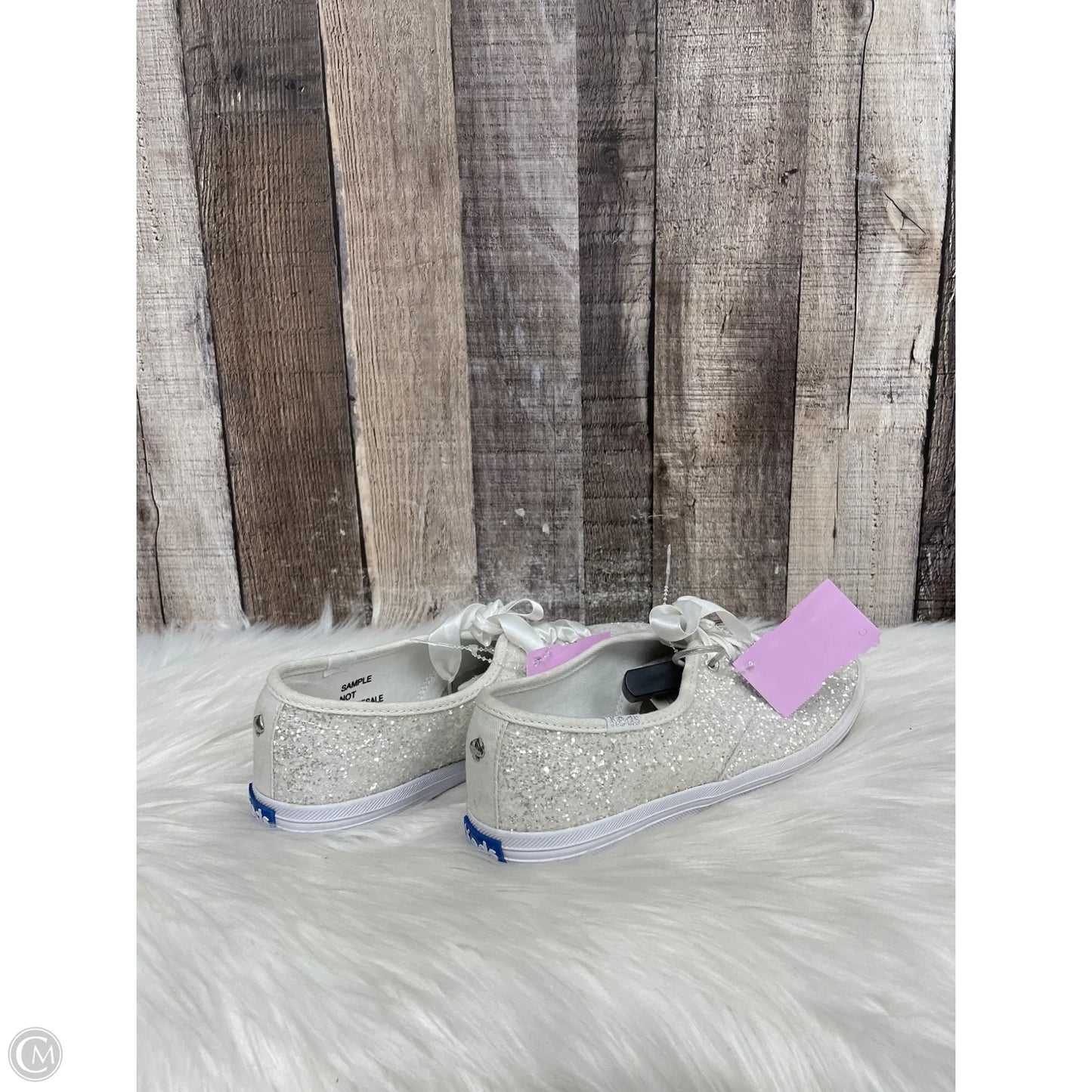 Shoes Designer By Kate Spade In Silver, Size: 6