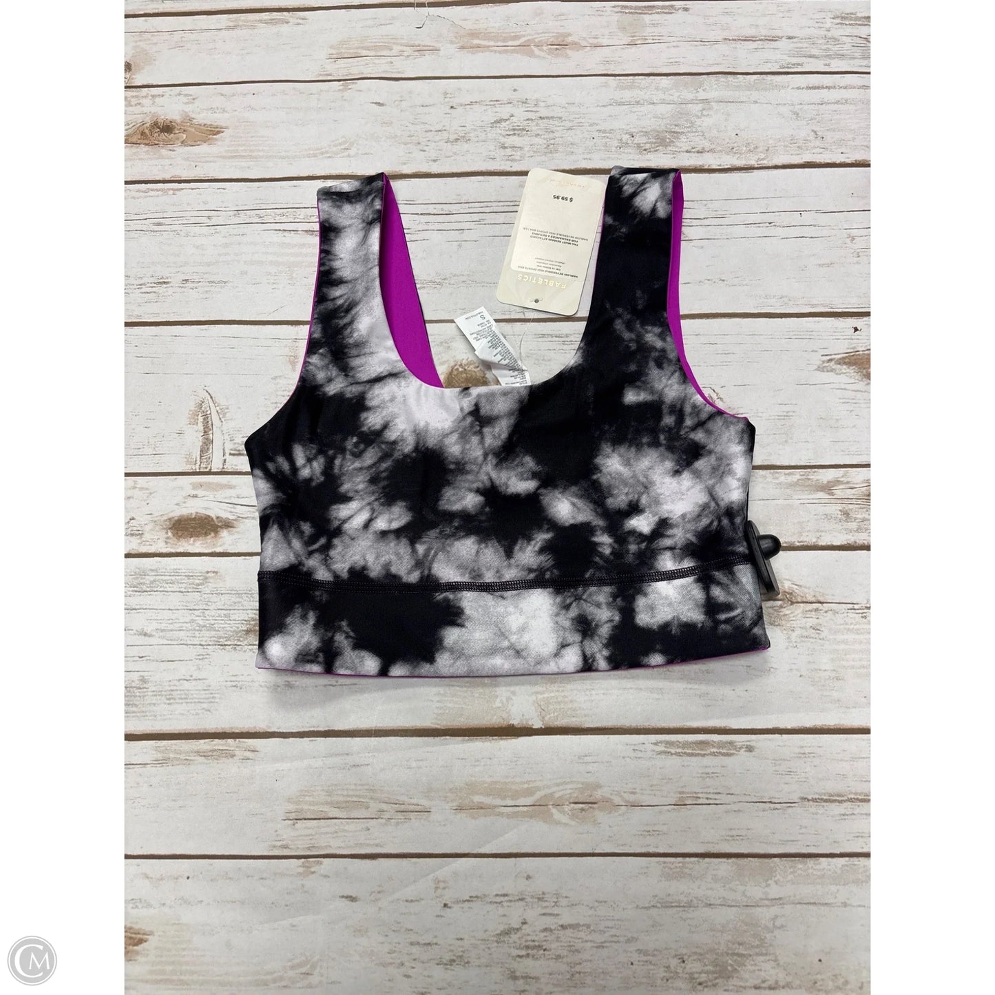 Athletic Bra By Fabletics In Tie Dye Print, Size: S