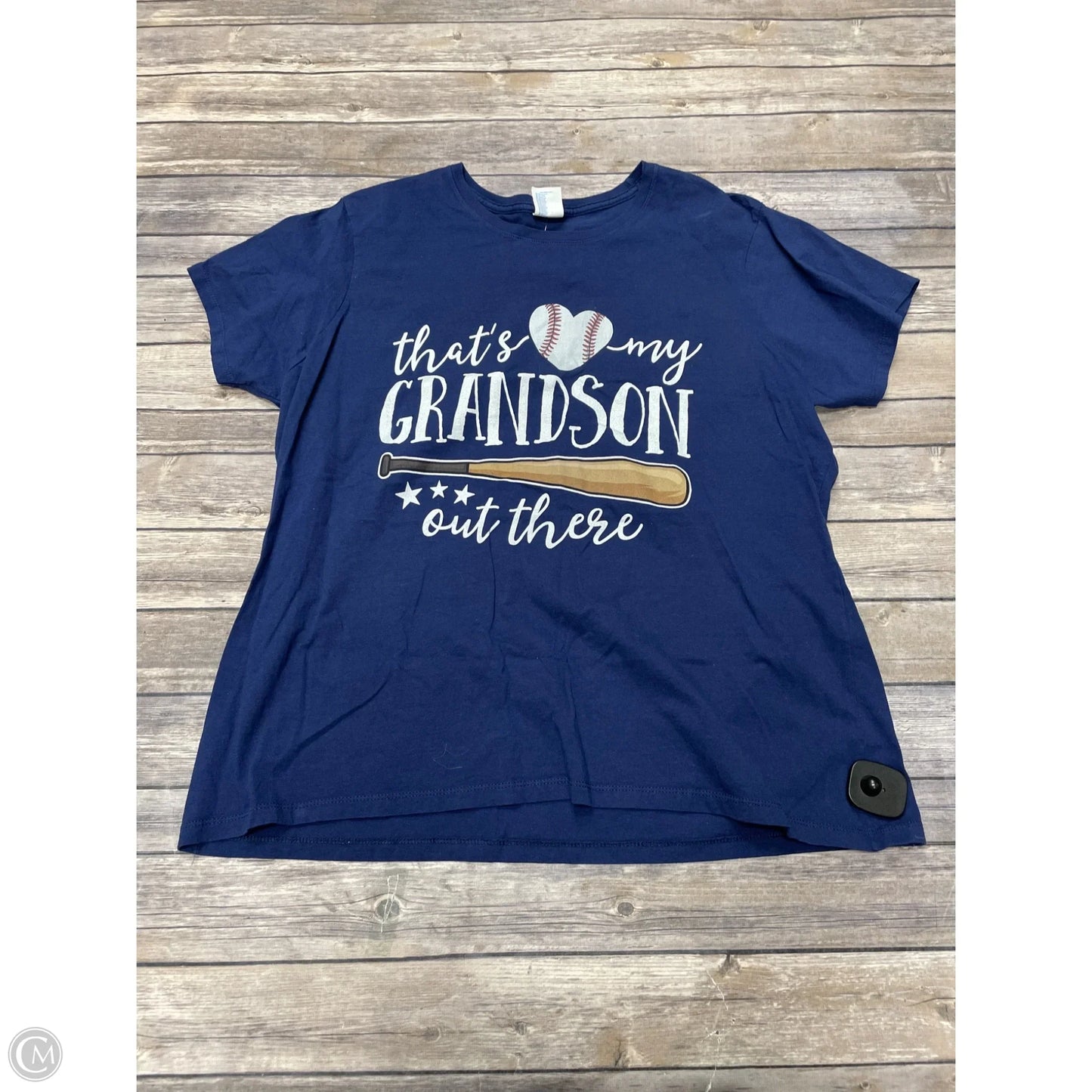 Top Short Sleeve Basic By Cme In Blue, Size: Xxl