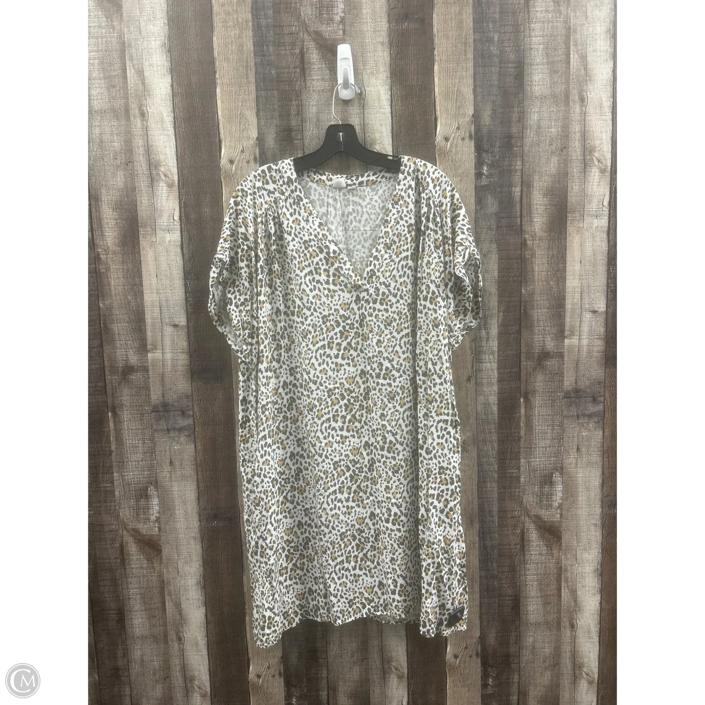 Dress Casual Midi By Gap In Animal Print, Size: Xxl