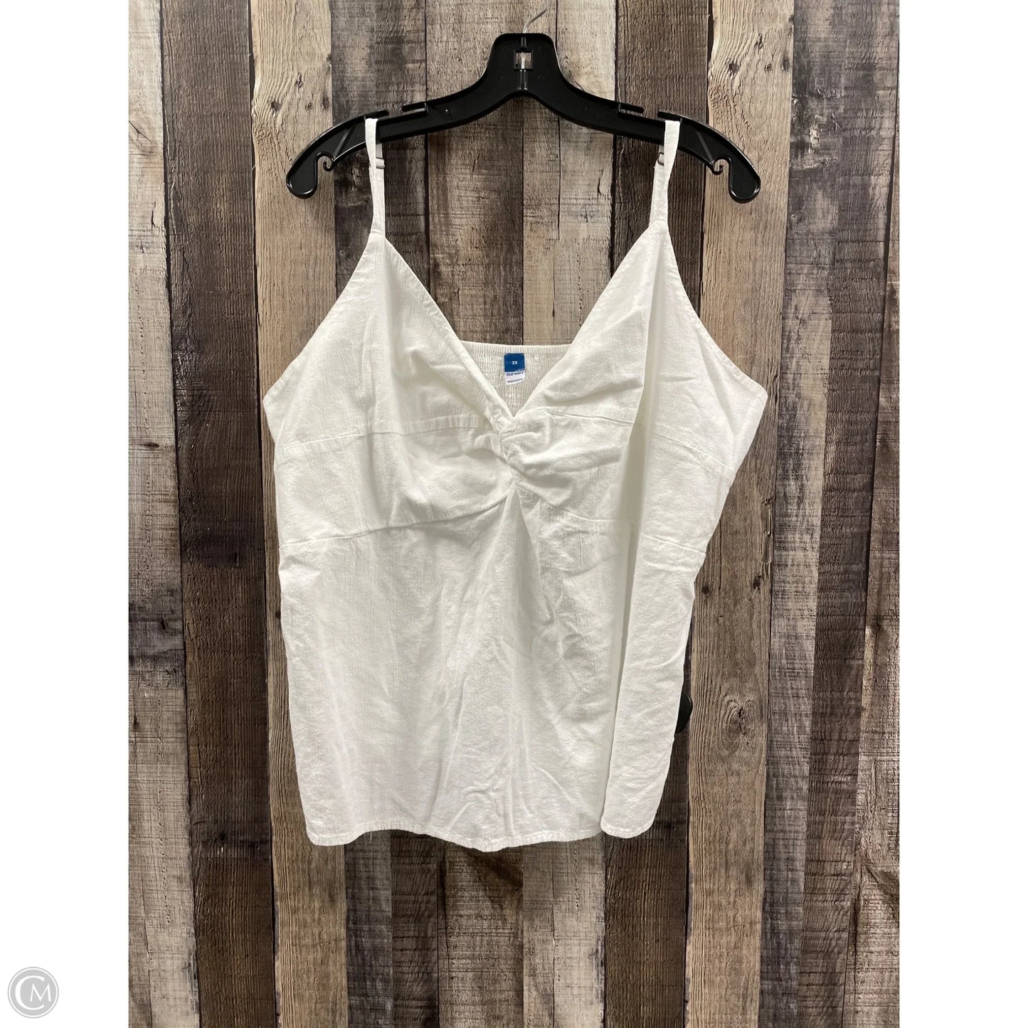 Top Sleeveless By Old Navy In White, Size: 2x