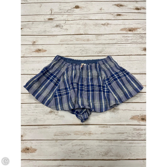 Shorts By Free People In Plaid Pattern, Size: S