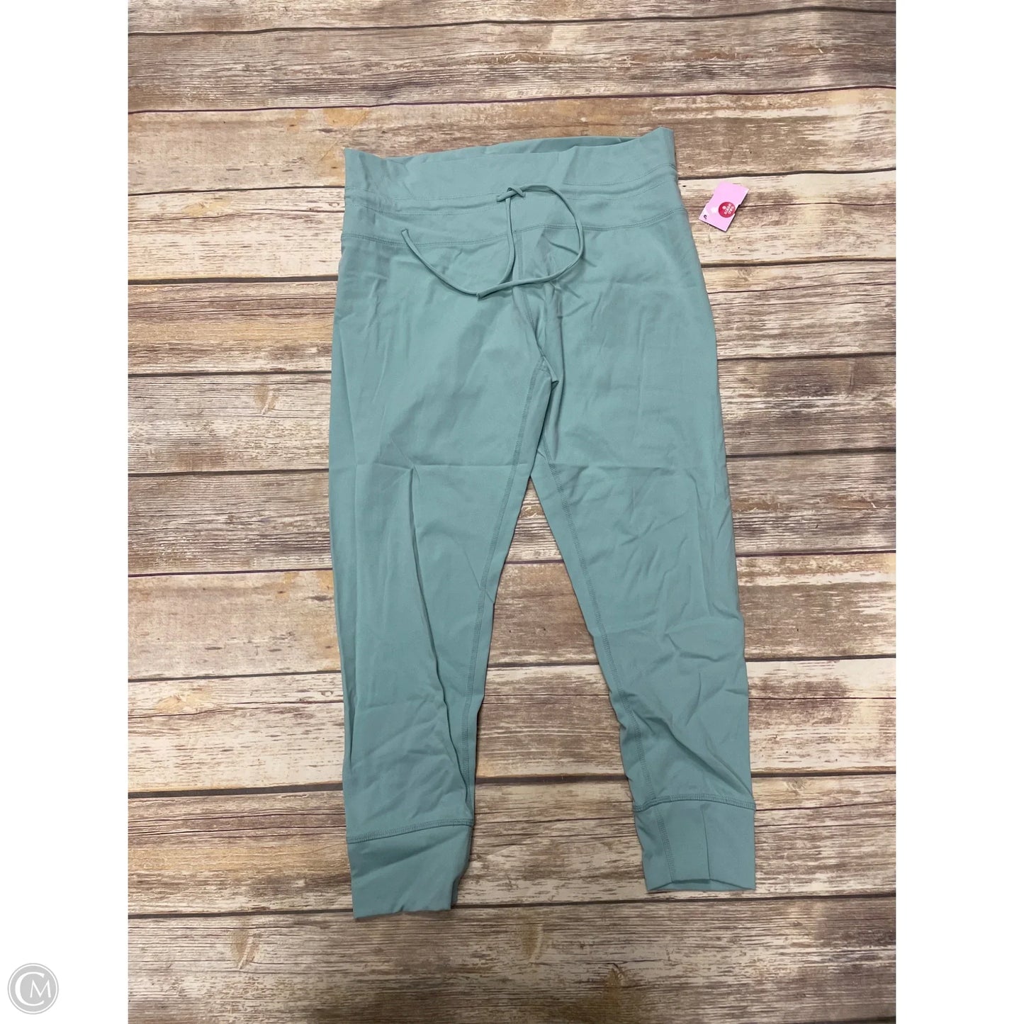Athletic Leggings By Zella In Green, Size: L
