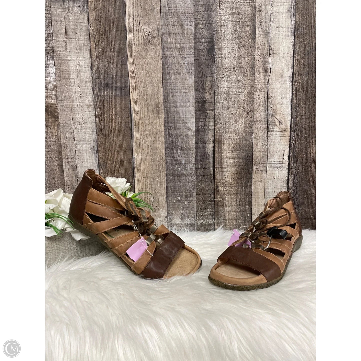 Sandals Flats By Naot In Brown, Size: 8