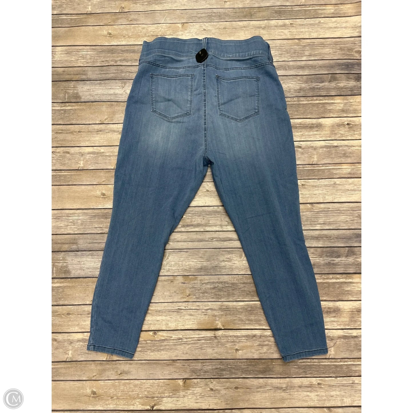 Jeans Cropped By Celebrity Pink In Blue Denim, Size: 18