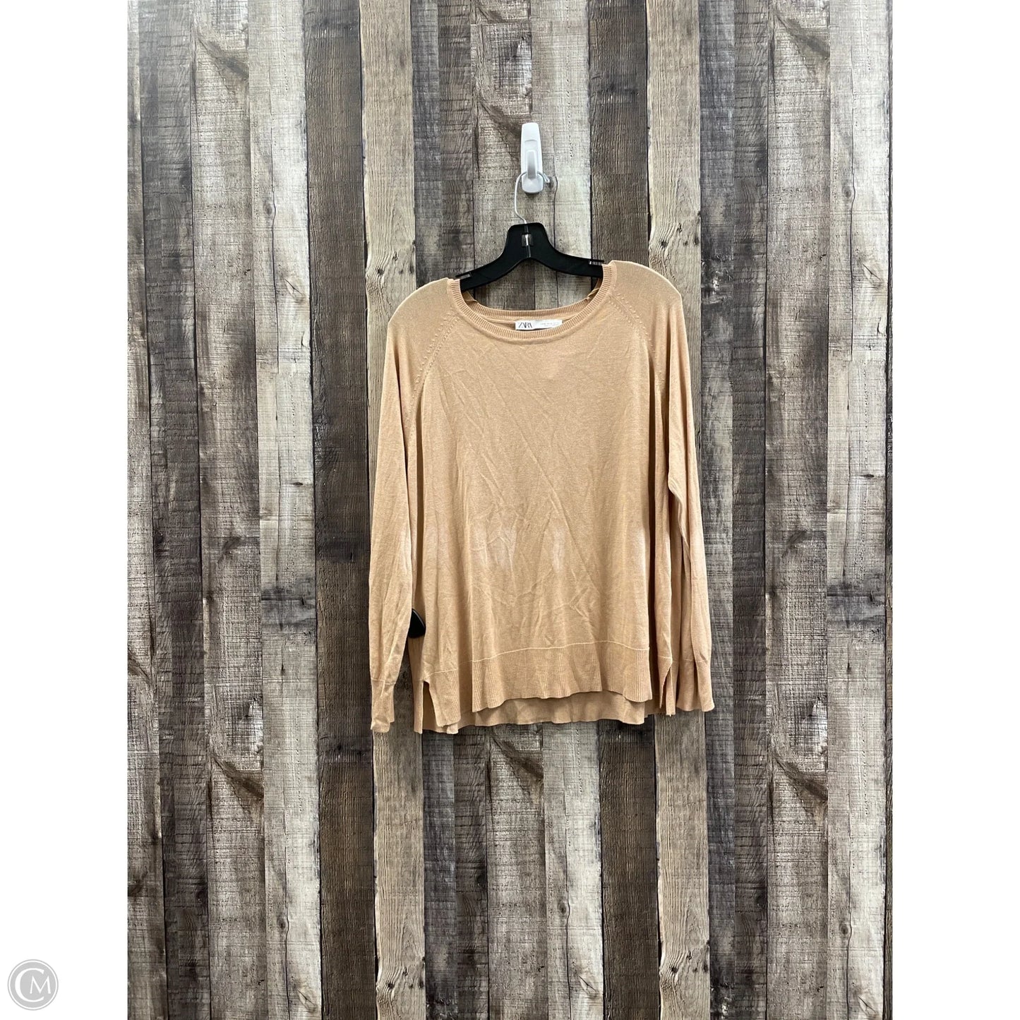 Sweater By Zara In Tan, Size: Xl