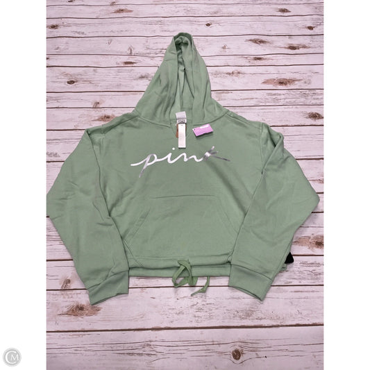 Sweatshirt Hoodie By Pink In Green, Size: Xs