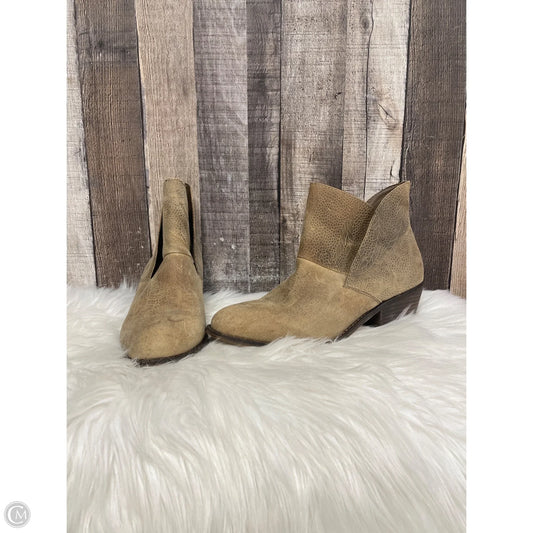 Boots Ankle Heels By Adam Tucker In Brown, Size: 9.5