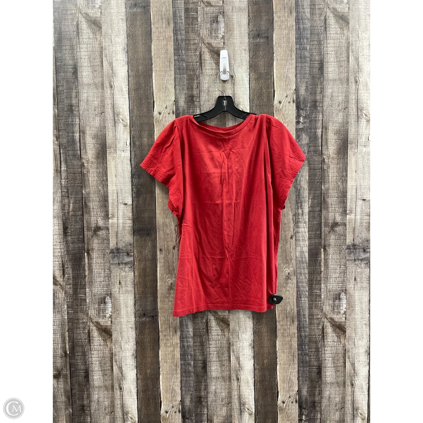 Top Short Sleeve By Maurices In Red, Size: 1x