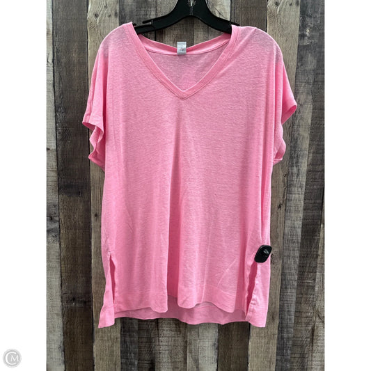 Top Short Sleeve Basic By Old Navy In Pink, Size: S