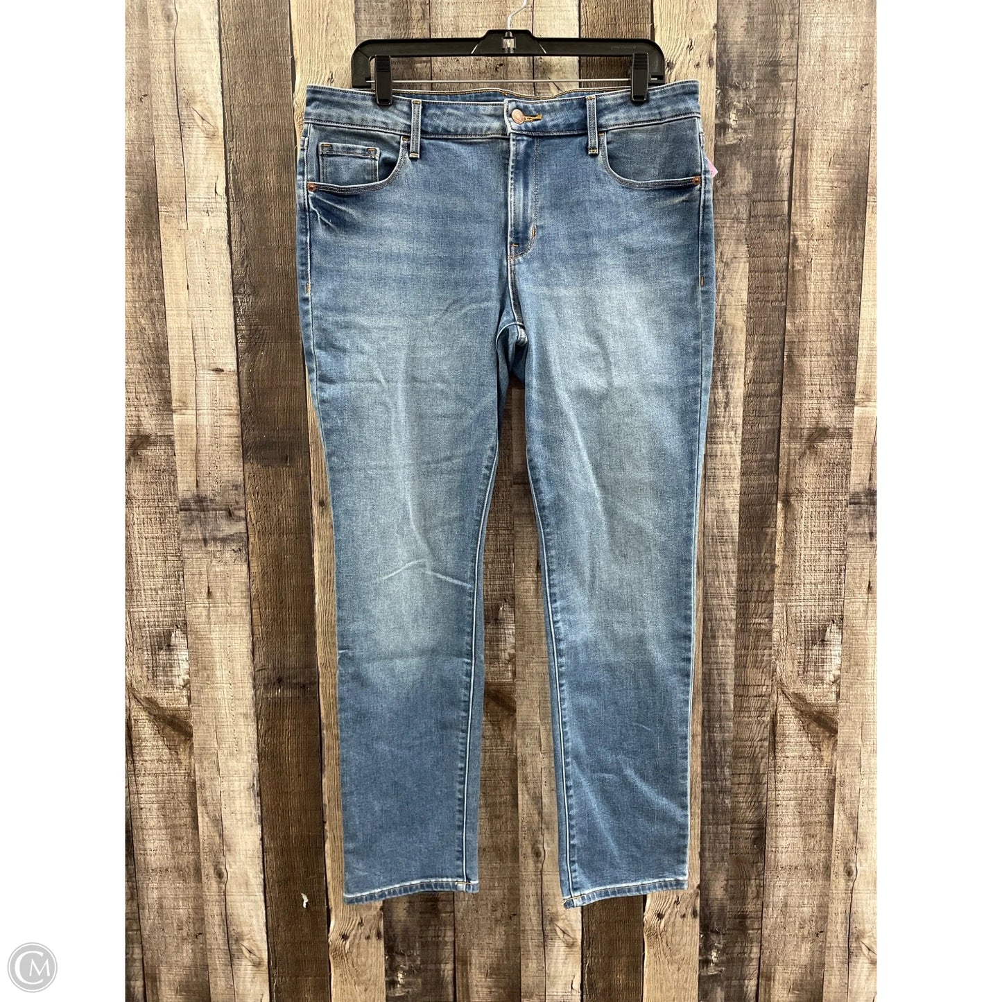 Jeans Straight By Old Navy In Blue Denim, Size: 14