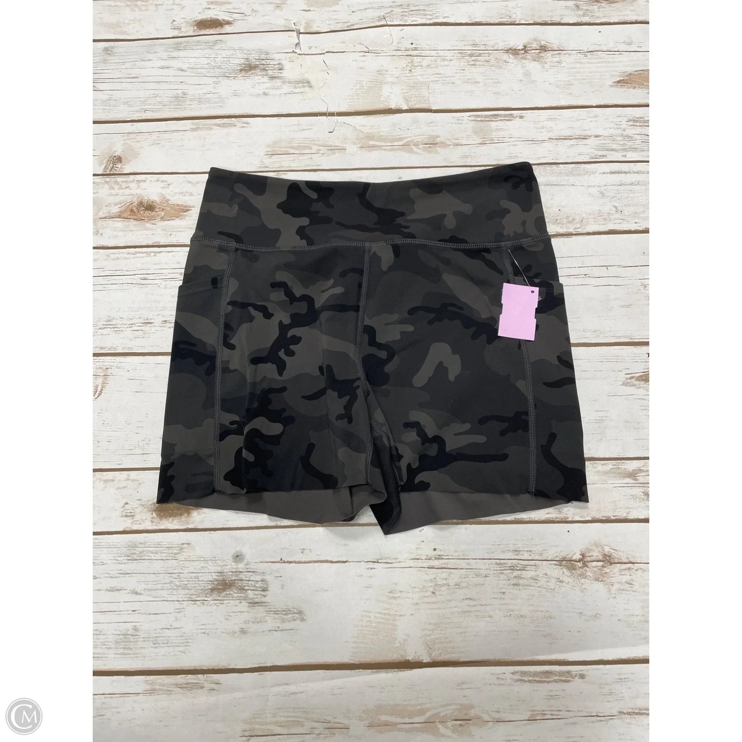 Athletic Shorts By Zyia In Camouflage Print, Size: L