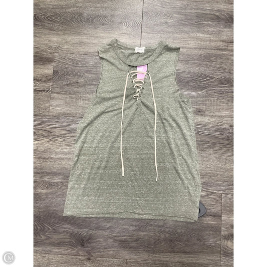 Top Sleeveless By Bke In Green, Size: M