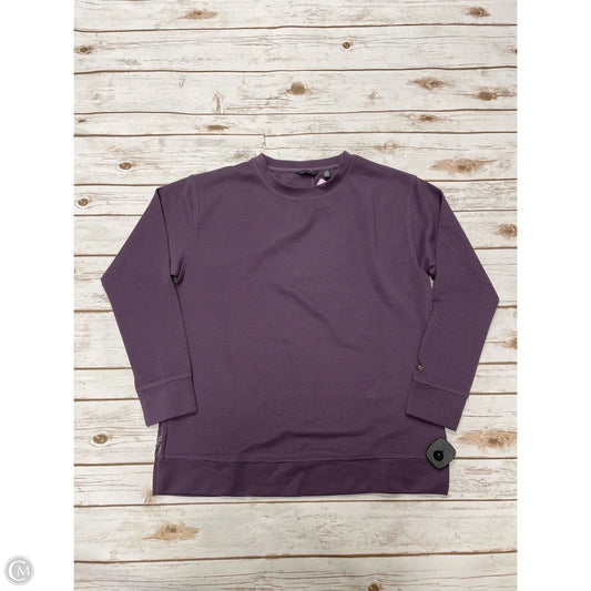 Athletic Top Long Sleeve Crewneck By Danskin In Purple, Size: S