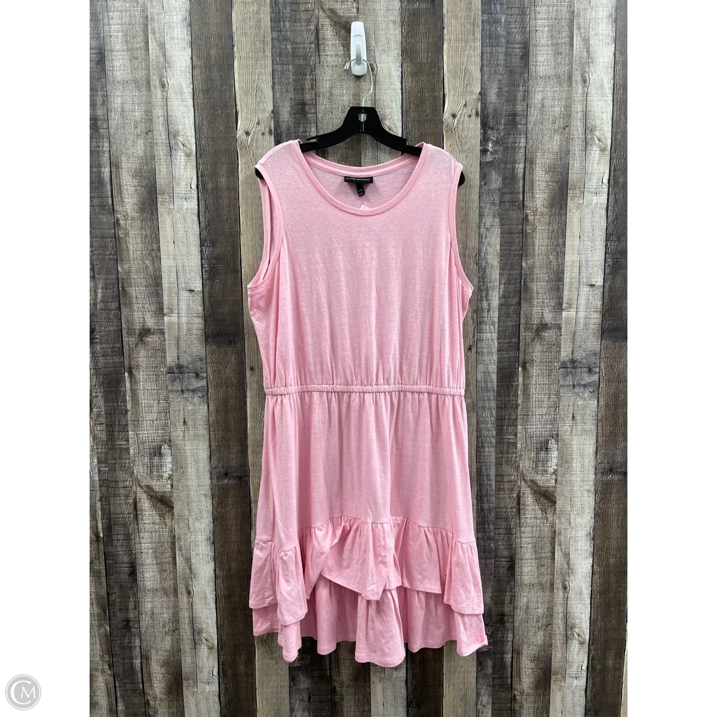 Dress Casual Midi By Lane Bryant In Pink, Size: 1x