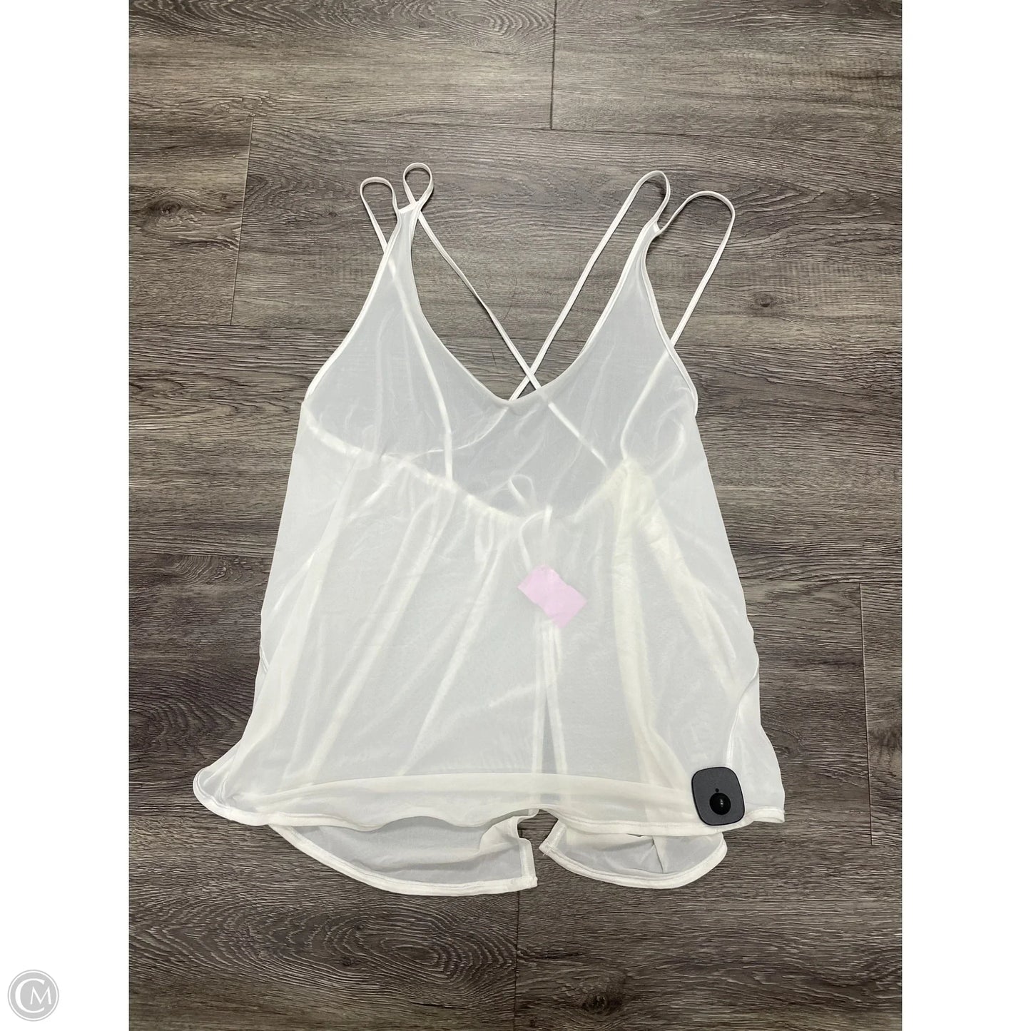 Athletic Tank Top By Lululemon In Ivory, Size: M