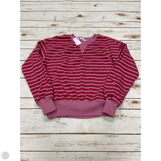 Sweatshirt Crewneck By Evereve In Striped Pattern, Size: Xs