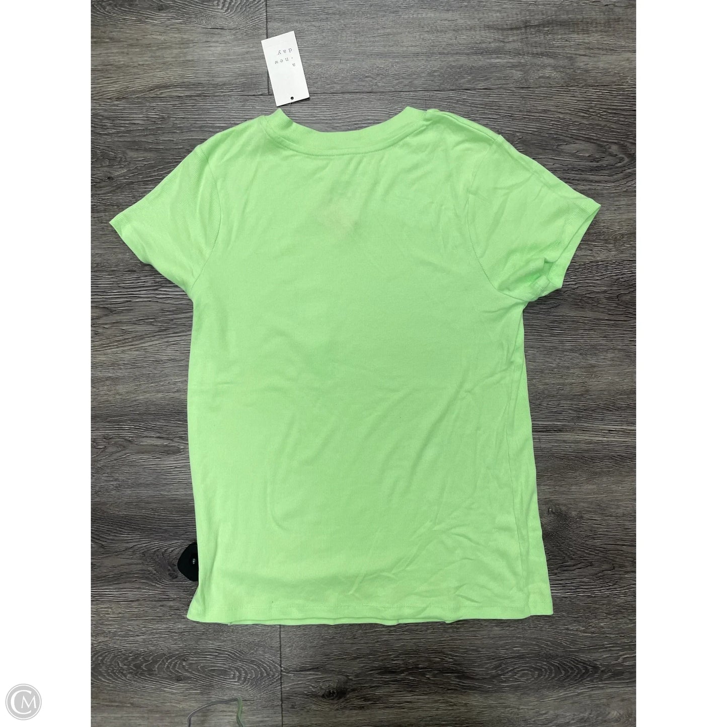 Top Short Sleeve Basic By A New Day In Green, Size: Xxl