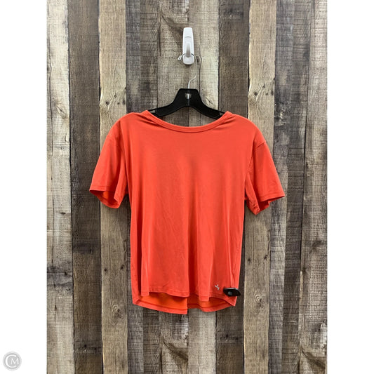 Athletic Top Short Sleeve By Joy Lab In Orange, Size: S