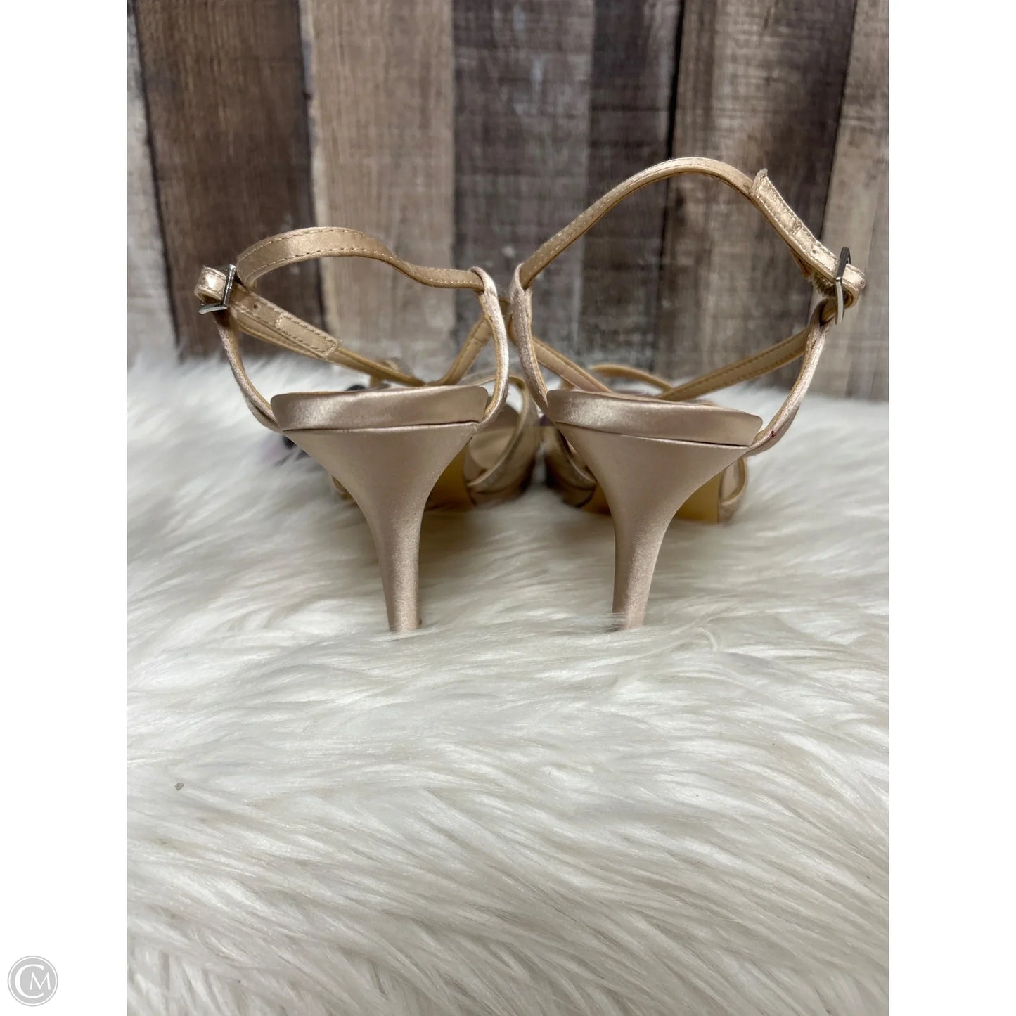 Sandals Heels Stiletto By Nina In Beige, Size: 7.5