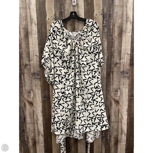 Dress Casual Midi By Worthington In Black & White, Size: 4x