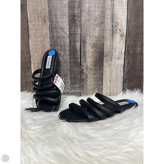 Sandals Flats By Steve Madden In Black, Size: 7.5