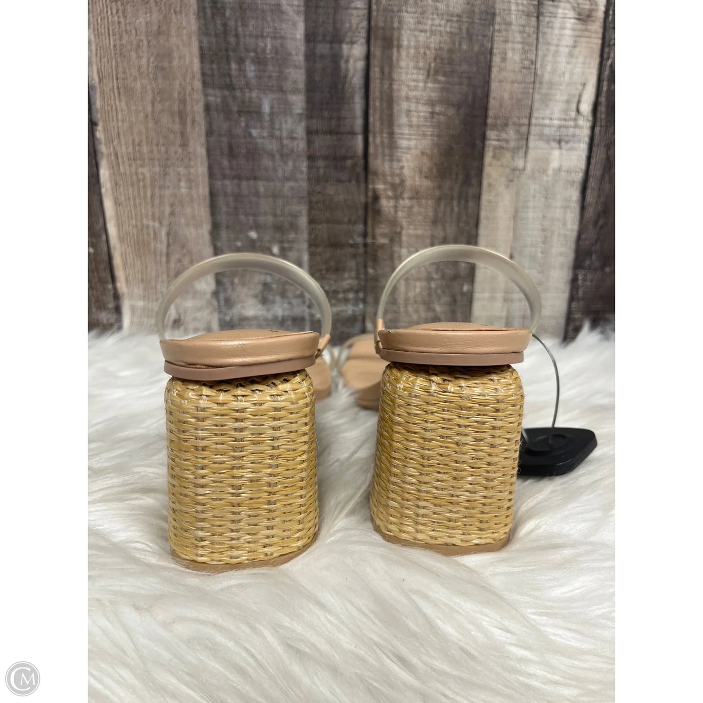 Sandals Heels Kitten By A New Day In Beige, Size: 7