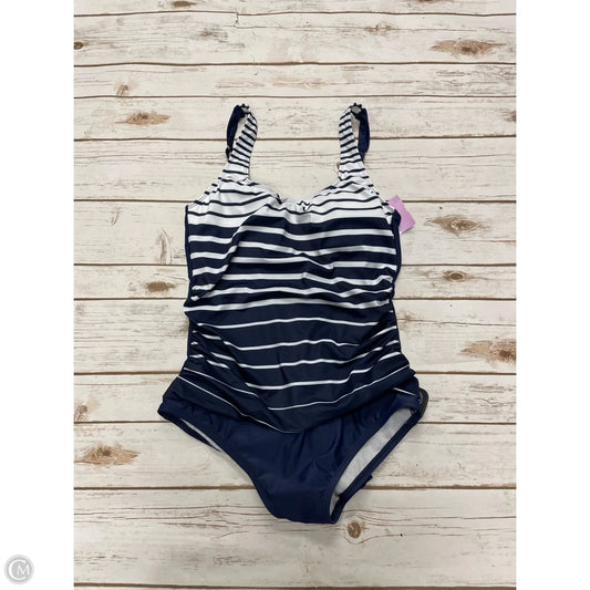 Swimsuit By Cme In Blue & White, Size: M