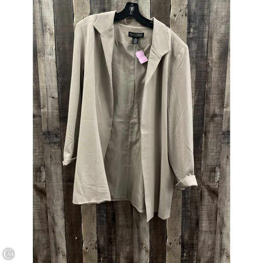 Blazer By Dialogue Qvc In Taupe, Size: Xl