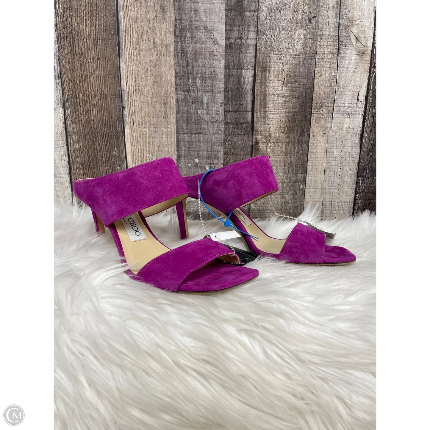 Sandals Luxury Designer By Jimmy Choo In Pink, Size: 6.5