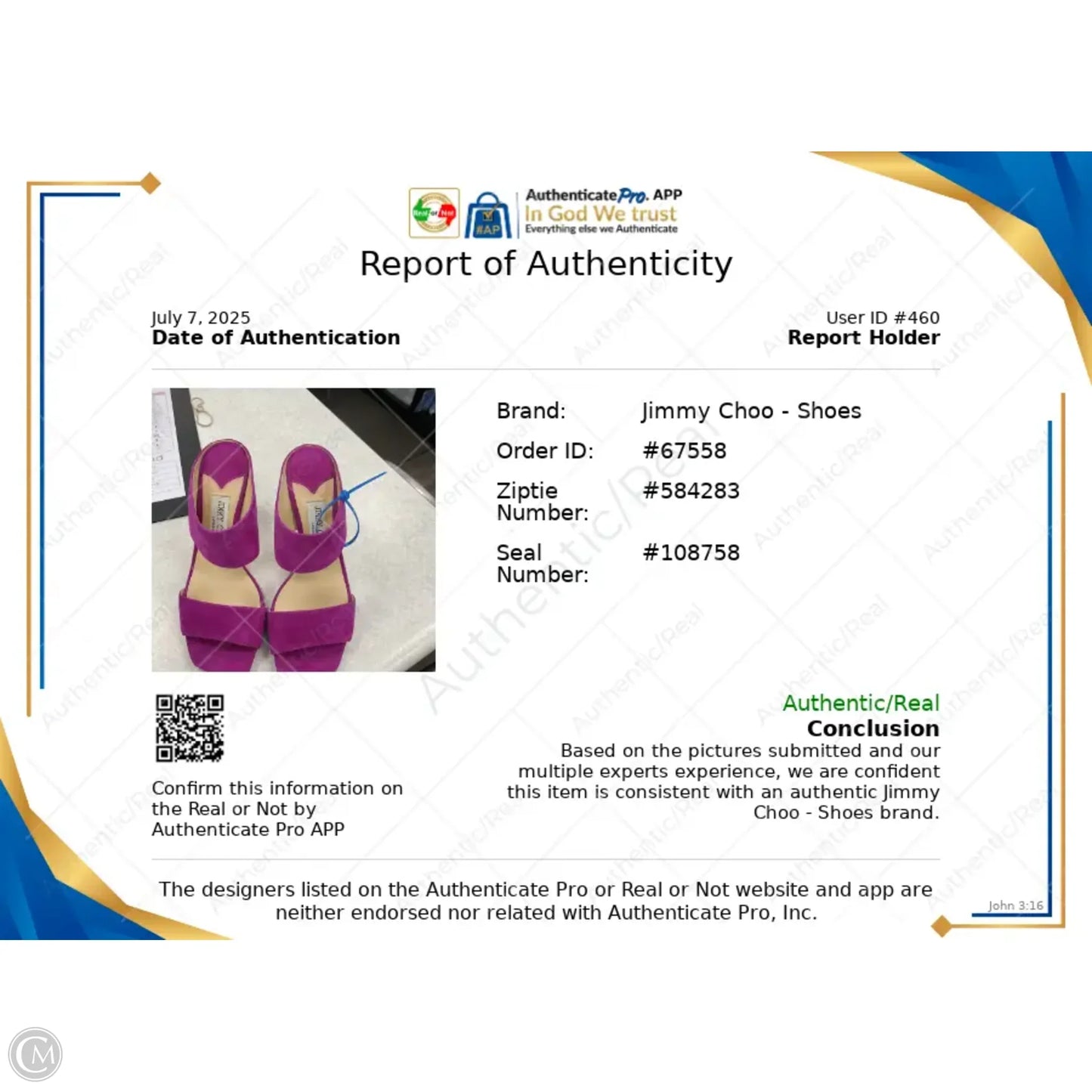 Sandals Luxury Designer By Jimmy Choo In Pink, Size: 6.5