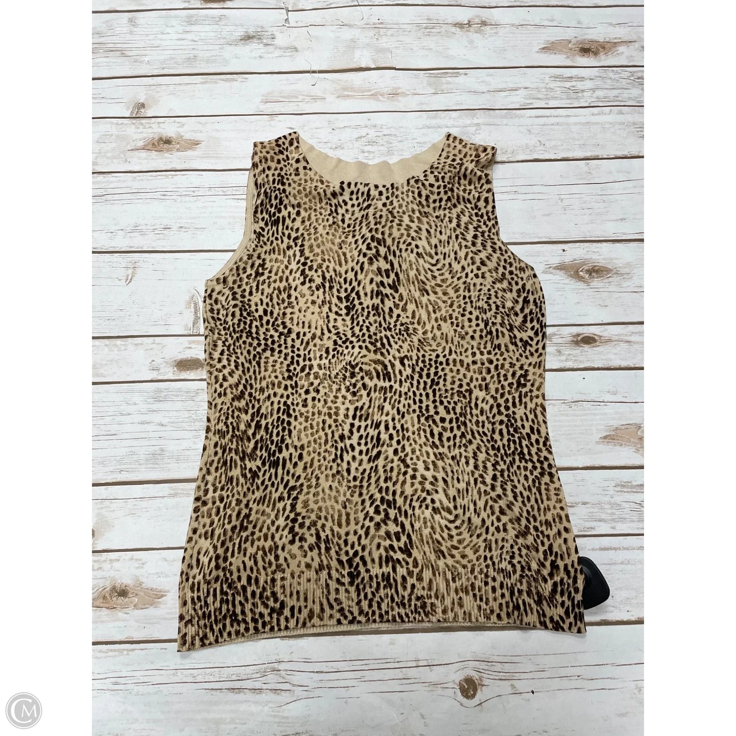 Top Sleeveless By Judith Hart In Animal Print, Size: Mp