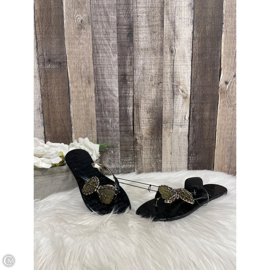 Sandals Flats By Simply Vera In Black, Size: 5.5