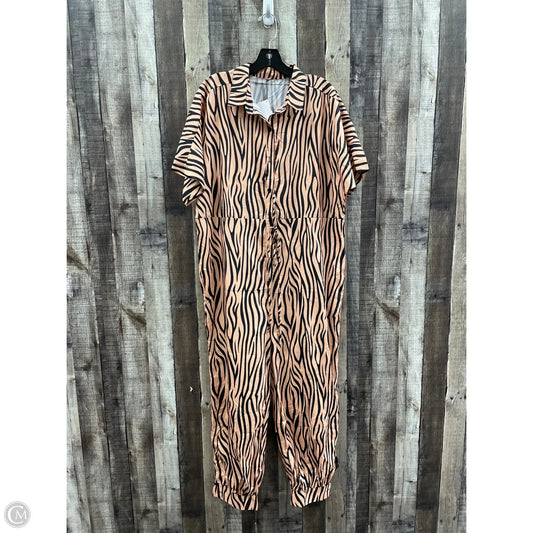 Jumpsuit By Cmf In Zebra Print, Size: Xl