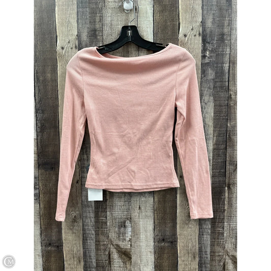 Top Long Sleeve By Cmf In Pink, Size: L