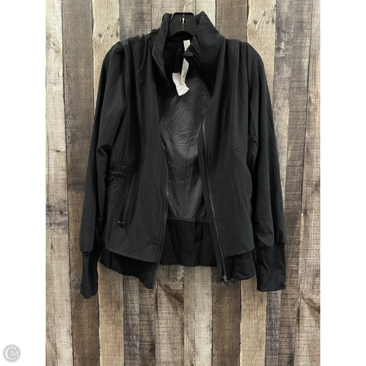 Athletic Jacket By Lululemon In Black, Size: 6