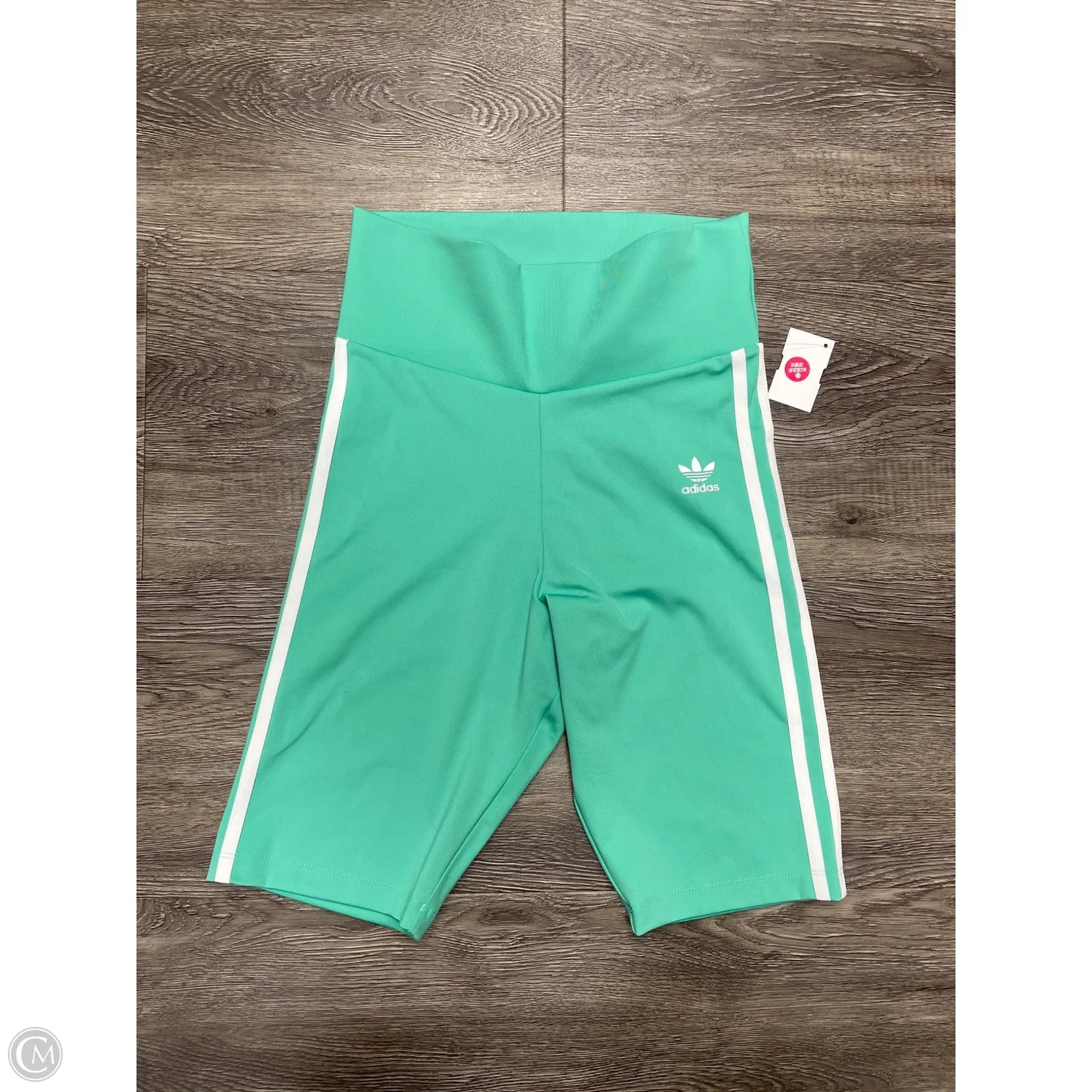 Athletic Shorts By Adidas In Green, Size: S