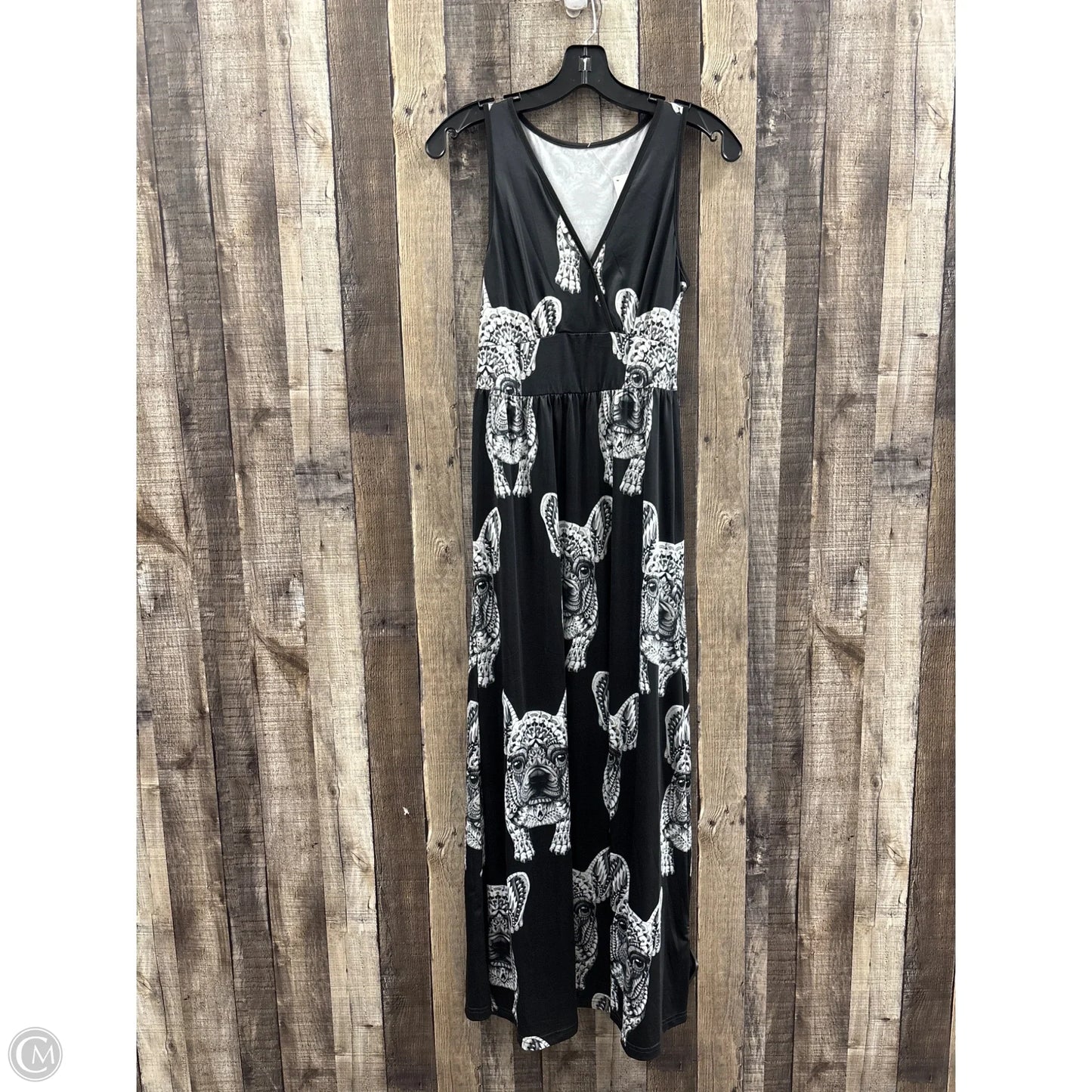 Dress Casual Maxi By Cmf In Black & White, Size: S