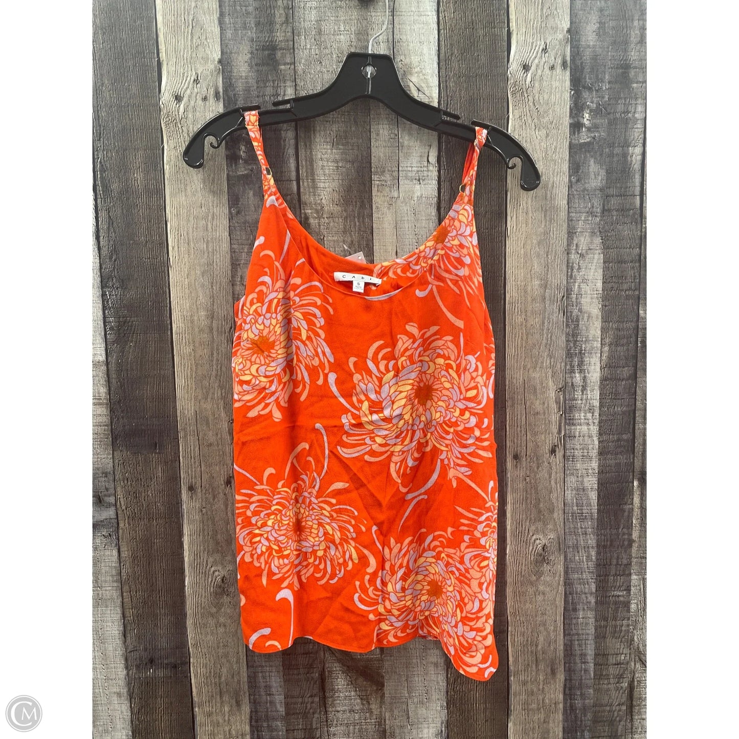 Top Sleeveless By Cabi In Orange, Size: S